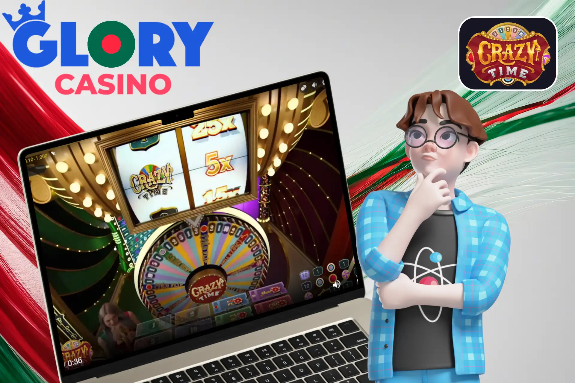 Crazy Time is an exciting game with bonus rounds such as Coin Flip, Cash Hunt and Pachinko